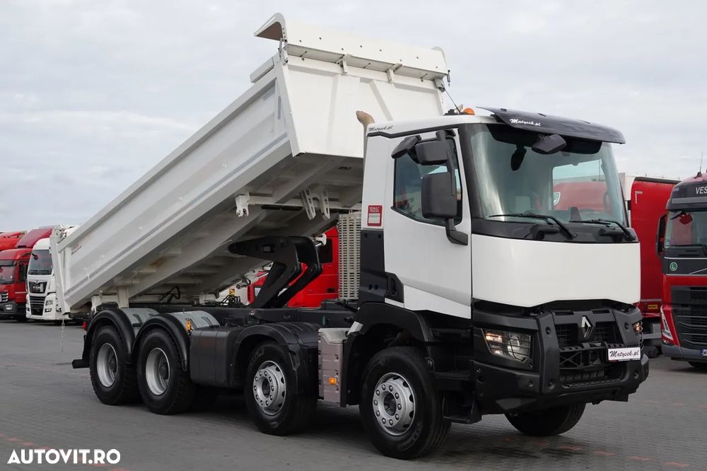 Renault C 460 / 8x4 / CAMION BASCULANTE / HIDROBOARD / BORDMATIC / EURO 6 / ANVELOPE 100% / IMPORTAT / DUPA CONTRACTUL DE SERVICE - 4