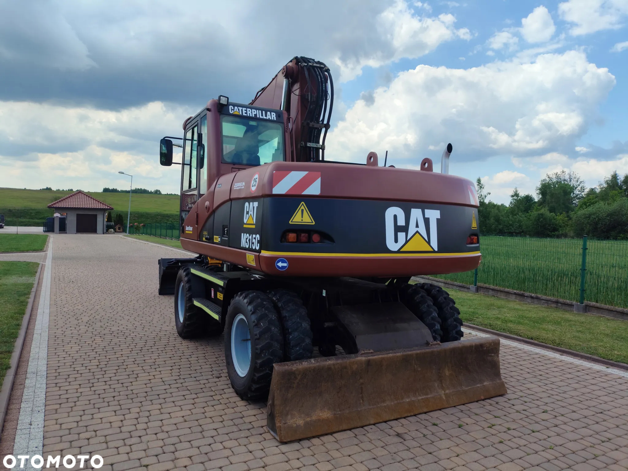 Caterpillar 315C / KOPARKA KOŁOWA / SPROWADZONA / NOWE OPONY / 10 000 MTG / - 4