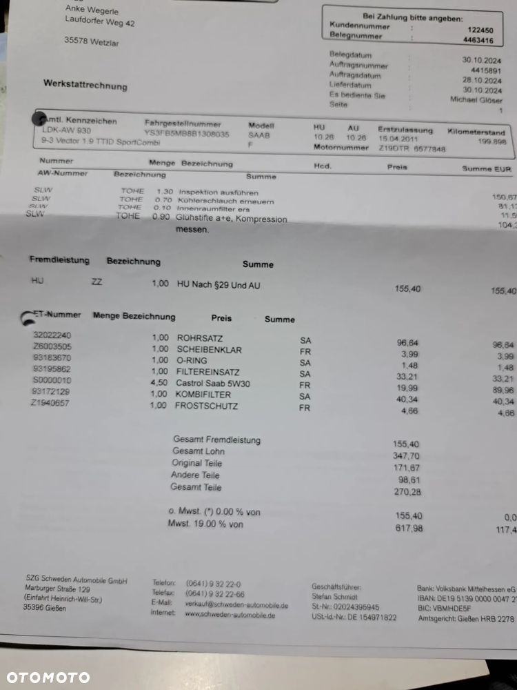 Saab 9-3 1.9 TTiD DPF Vector - 22