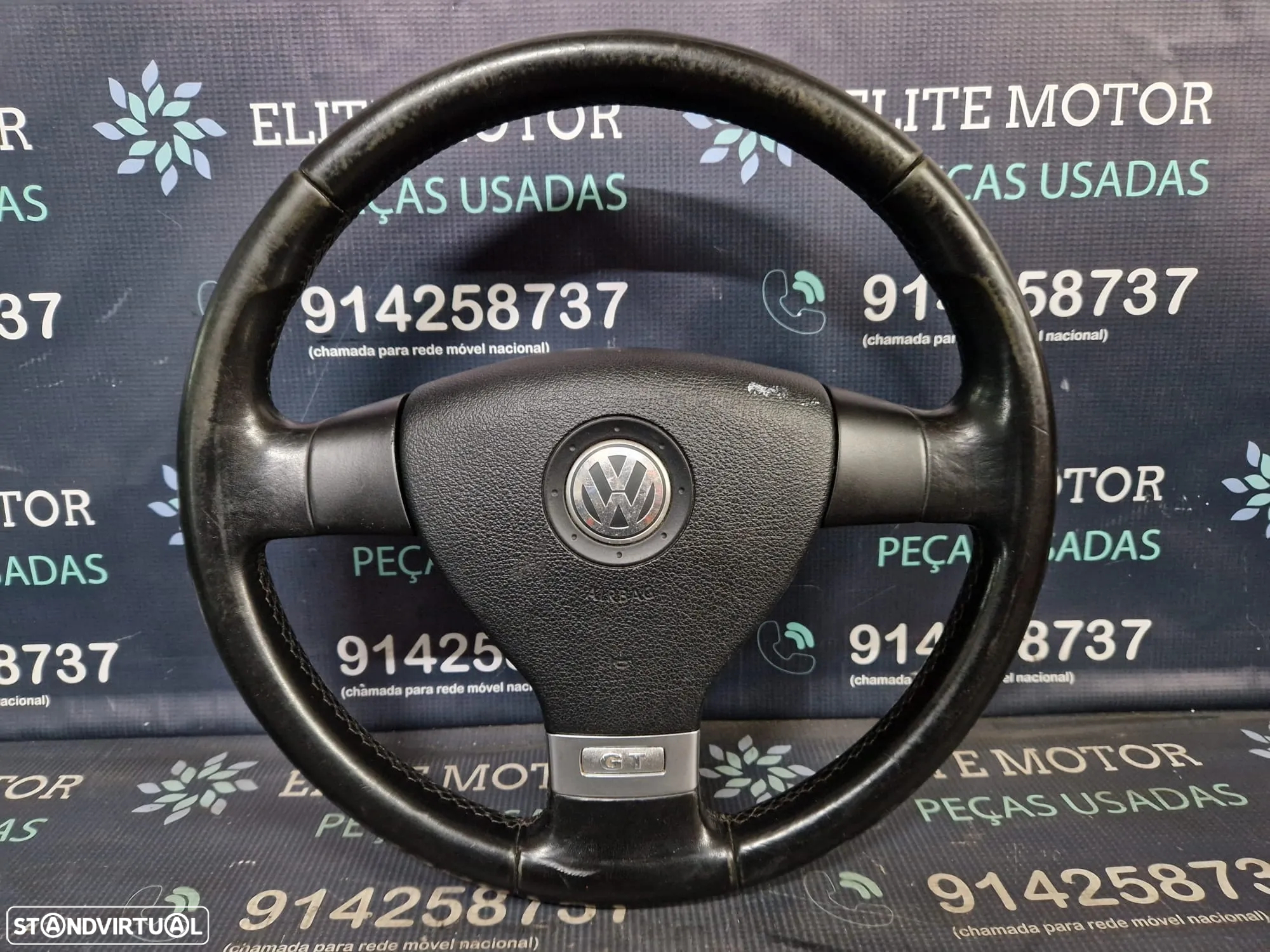 Volante usado pele com airbag VW GOLF V 5 GT JETTA - 3