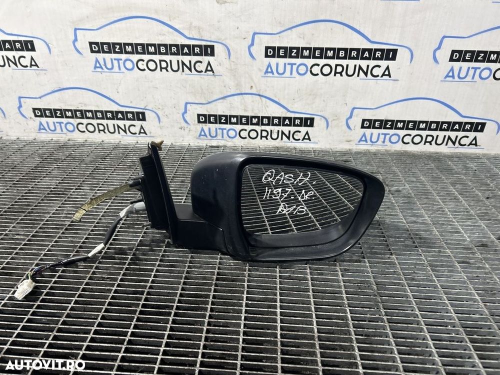 Oglinda dreapta Nissan Qashqai J11 2013 - 2017 4 Usi NEGRU (1197) Rabatabile - 3
