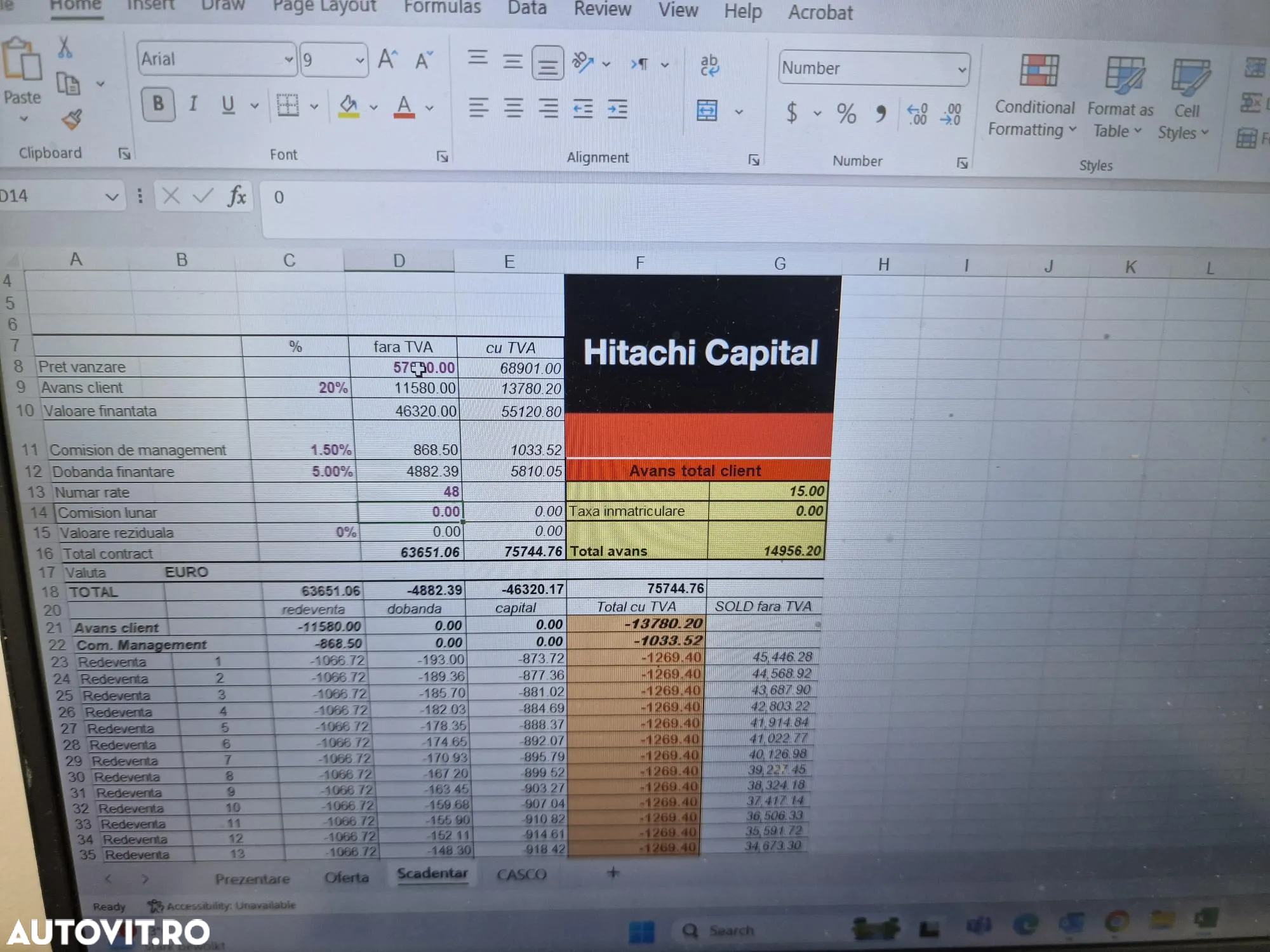 Hitachi ZX55, 5,5 tone, Cupa excavare+cupa taluz, inst picon, AC, Senile 90% ok, Computer de bord in limba romana, CA NOU, posibilitate leasing 4 ani-PROMOTIE 57900 EUR+Tva - 36