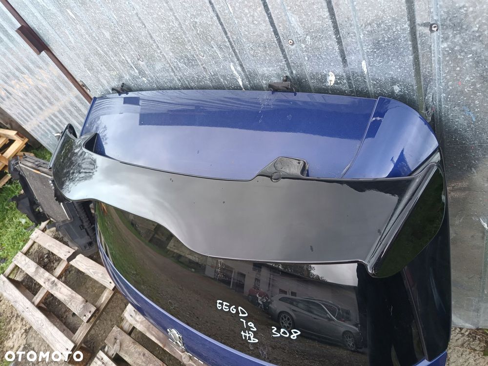 peugeot 308 ii t9 13r- klapa tył bagażnika hb eegd gt gti lotka spojler - 4