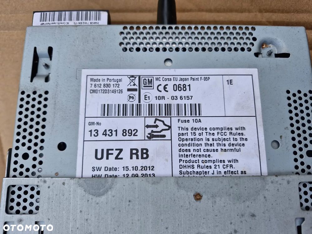 Radio touchconnect opel corsa astra zafira pin ramka - 2