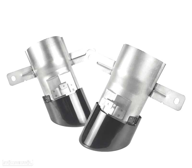 PONTEIRAS DE ESCAPE MERCEDES W177 18 - LOOK A35 AMG PRETO - 4