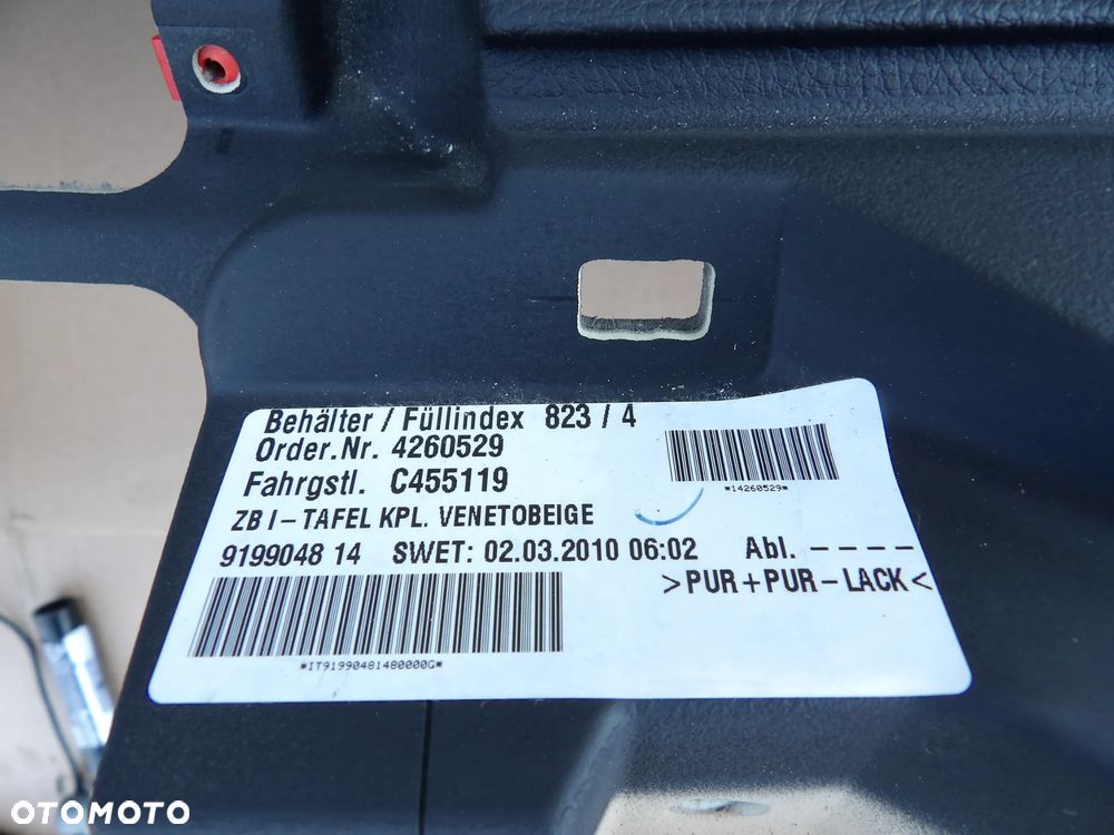 BMW - F07 - DESKA ROZDZIELCZA , KOKPIT - KONSOLA - ASYSTENT - GŁOŚNIKI - SCHOWEK - NAPINACZ - PODUSZKA KIEROWCY I PASAŻERA -  KOLOR VENETBEIGE - DEMONTAŻ - ORYGINAL - 9199048 - 6