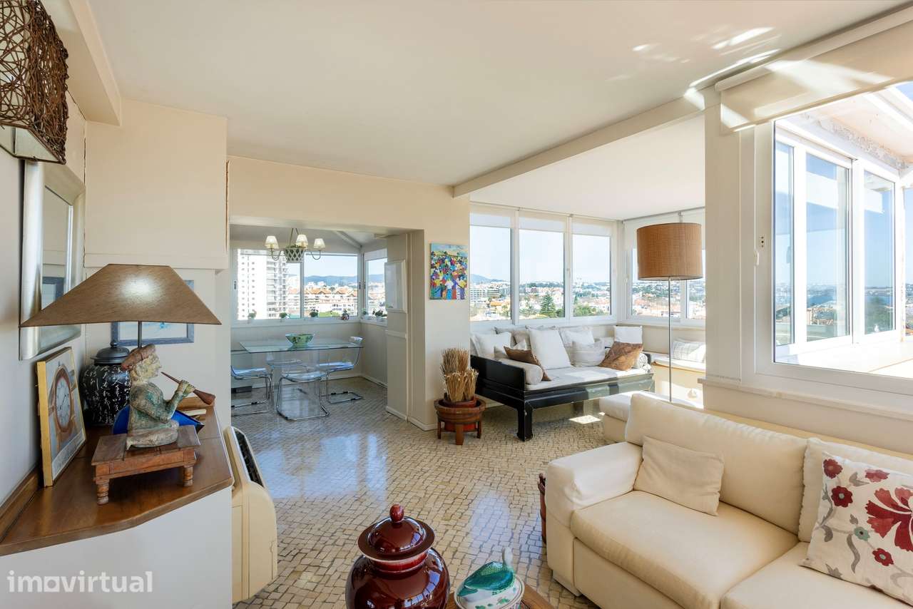 Penthouse duplex com vista 360º total de mar em condomínio com piscina - Grande imagem: 3/31
