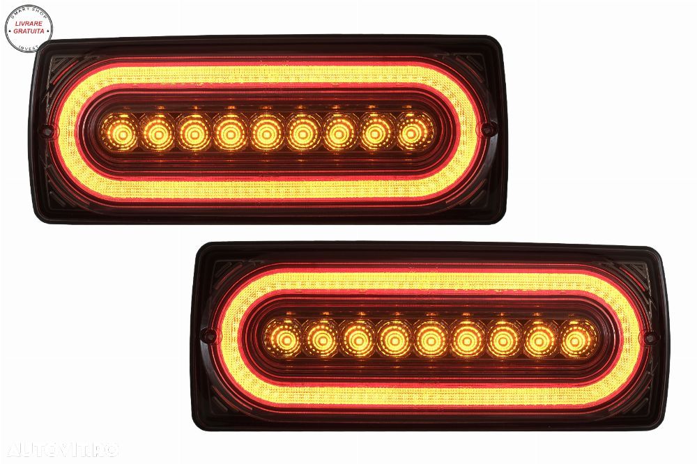 Stopuri Full LED Mercedes W463 G-Class (1989-2017) Semnal Secvential Dinamic Fumur- livrare gratuita - 1