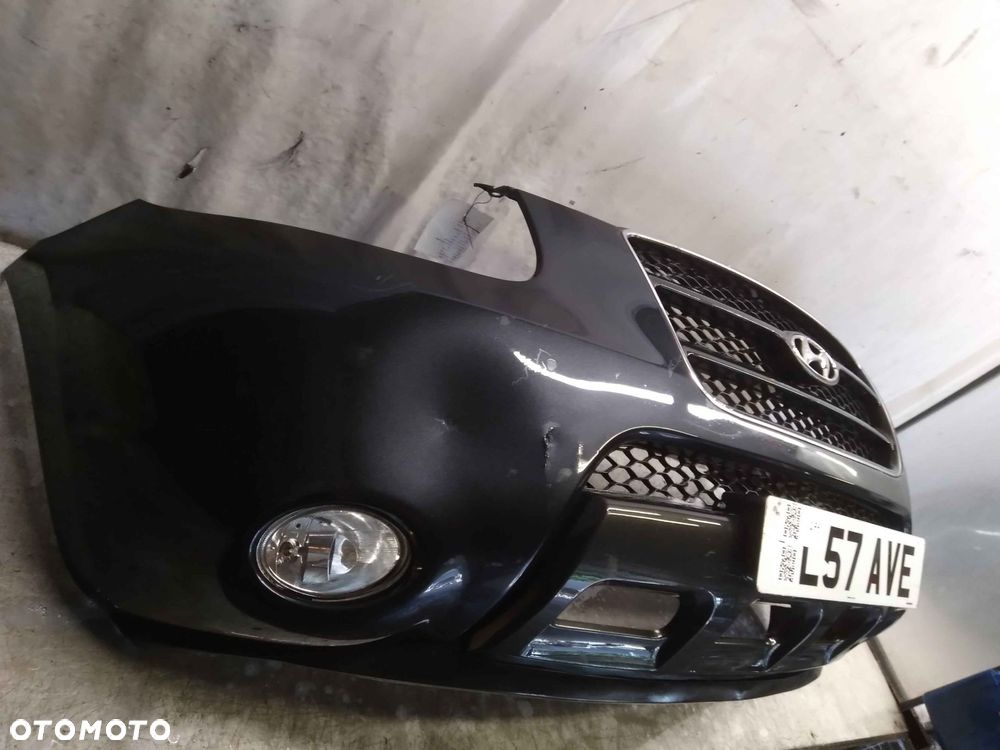 ^ ZDERZAK PRZÓD PRZEDNI HYUNDAI SANTA FE II 2 SZARY GRAFITOWY HALOGENY - 3