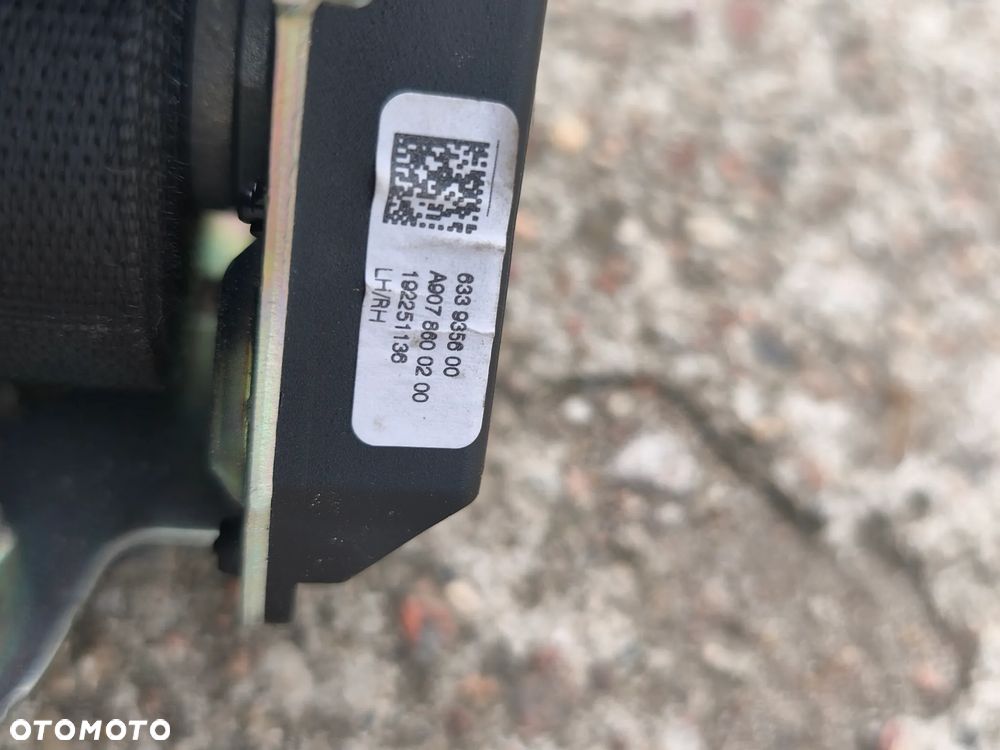 Pas lewy prawy pasy bezpieczeństwa Mercedes-Benz Sprinter w907 w910 A9078600200 A9078600700 orginał - 6