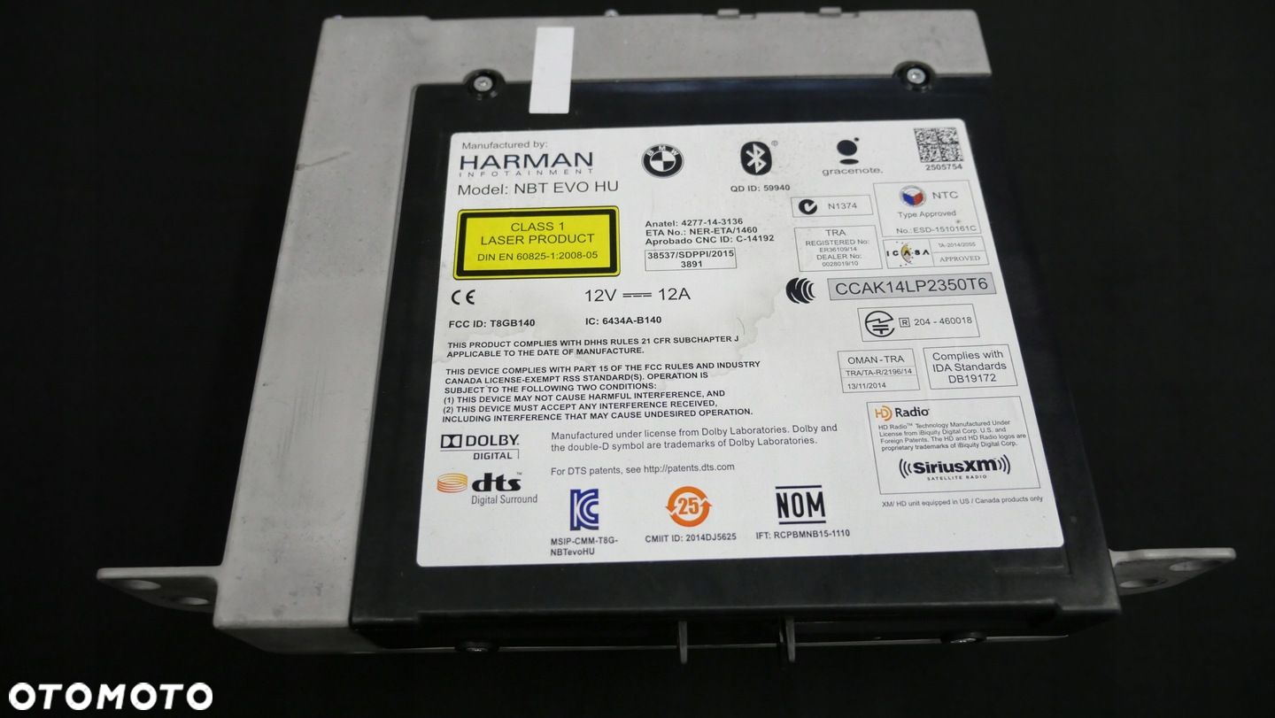 RADIO NAWIGACJA NBT EVO HU ID6 BMW F30 F15 F16 F10 F20 F32 LIFT 8780776 - 3