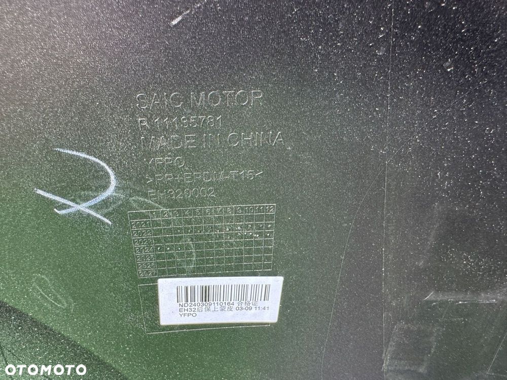 MG 4 MG4 EV MULAN ZDERZAK TYŁ EU ORG - 12