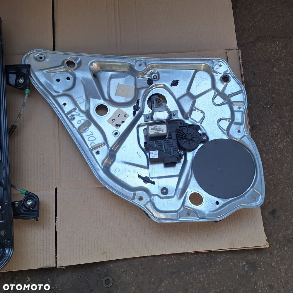 MECHANIZM PODNOSNIK SZYB SZYBY PRAWY LEWY PRZOD TYL POLO 9N - 4
