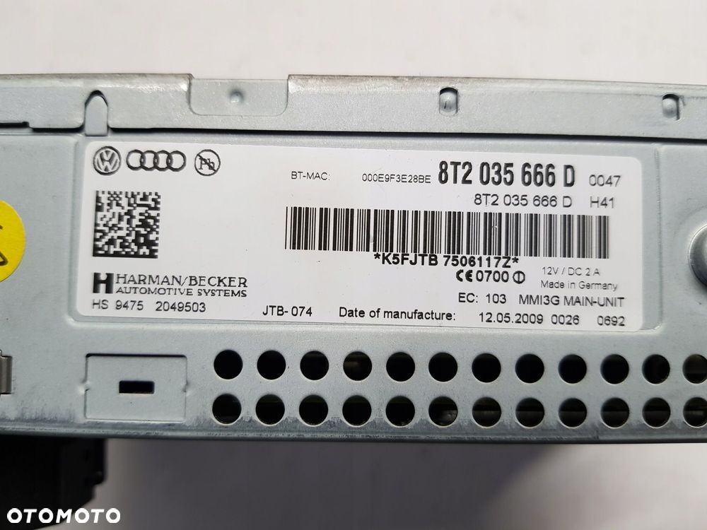 radio nawigacja Audi A4 B8 MMI 3G - 8