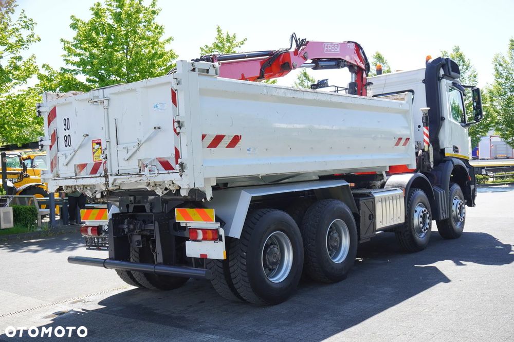 Mercedes-Benz Arocs 3236 8×4 / 90 tys. km / HDS Fassi F155A.0.22 / pilot / Wywrotka 2-stronna / Hydroburta / 3 szt_255718 - 6