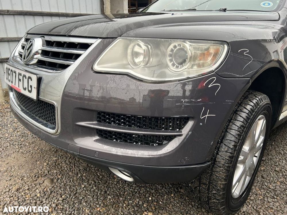 Bara fata Volkswagen Touareg 7L facelift 2007 - 2011 GREY LR7M (1417) model fara ... - 3