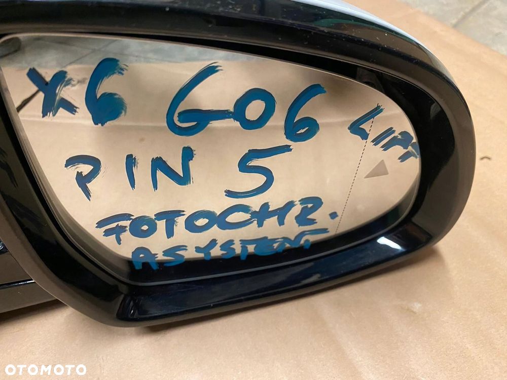 lusterko prawe bmw x6 g06 5 pin asystent fotochrom shadow line europa - 2