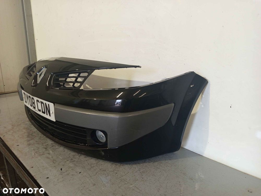 + ZDERZAK PRZÓD PRZEDNI RENAULT MEGANE 2 II NV676 CZARNY HALOGENY - 3