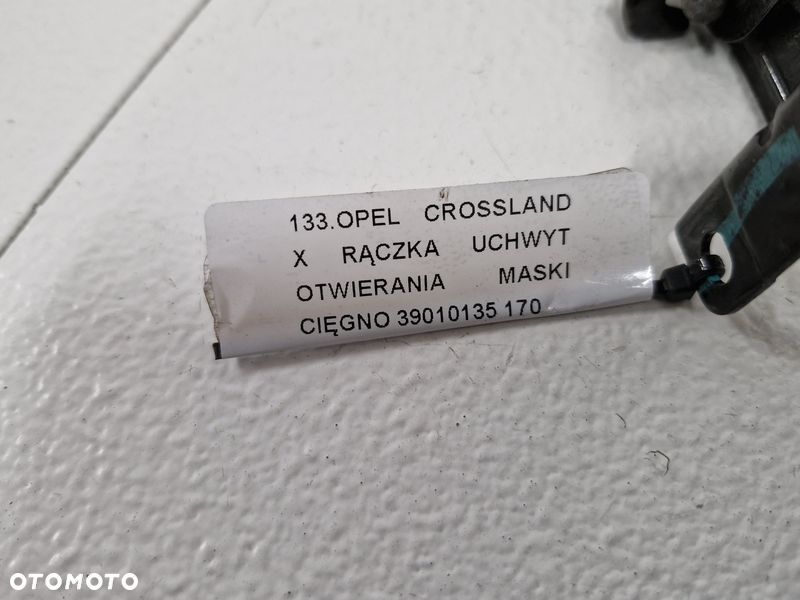 OPEL CROSSLAND X RĄCZKA UCHWYT OTWIERANIA MASKI CIĘGNO 39010135 - 7