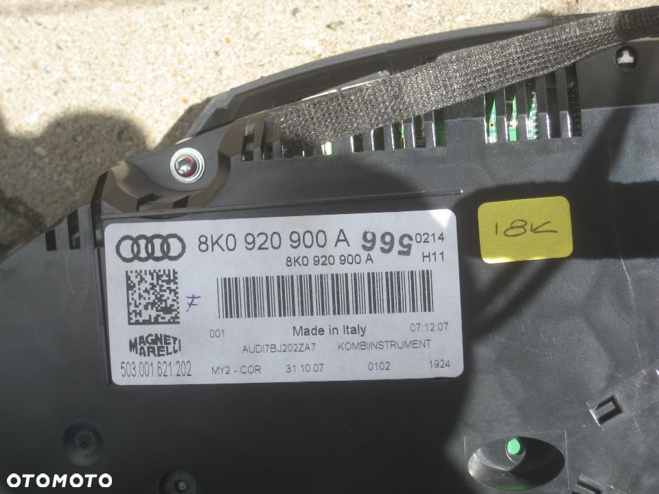 audi a4 b8  1,8 tfsi komputer licznik zestaw startowy 8k1907115a 8k0920900a europa - 16