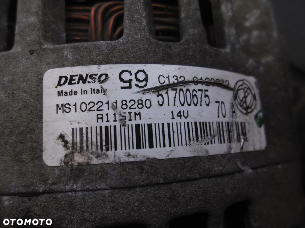 ALTERNATOR 51700675 MS1022118280 FIAT GRANDE PUNTO 1.4 8V 05- - 3