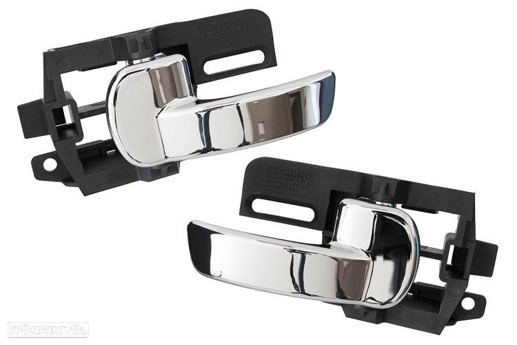 Punhos /Manipulos cromados interiores de abrir a porta do Nissan Qashqai - 1