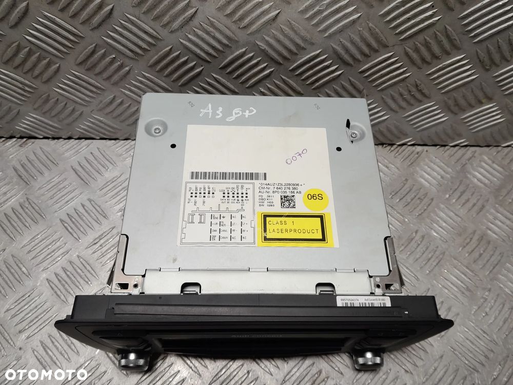 AUDI A3 8P RADIOODTWARZACZ CD AUDI CONCERT 8P0035186AB - 6