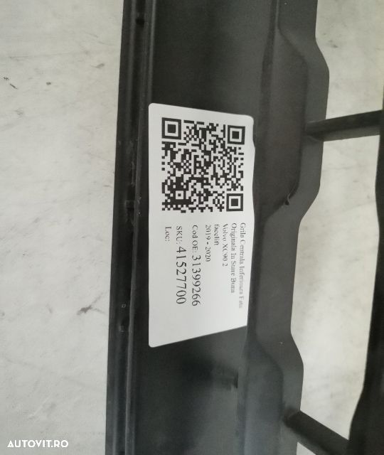 Grila Centrala Inferioara Fata Originala In Stare Buna Volvo XC90 2 (f - 7