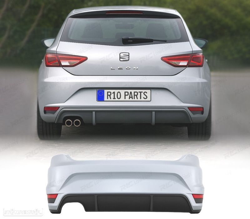 PÁRA-CHOQUES TRASEIRO SEAT LEON FR 13-20 SAÍDA DE ESCAPE DUPLA - 1