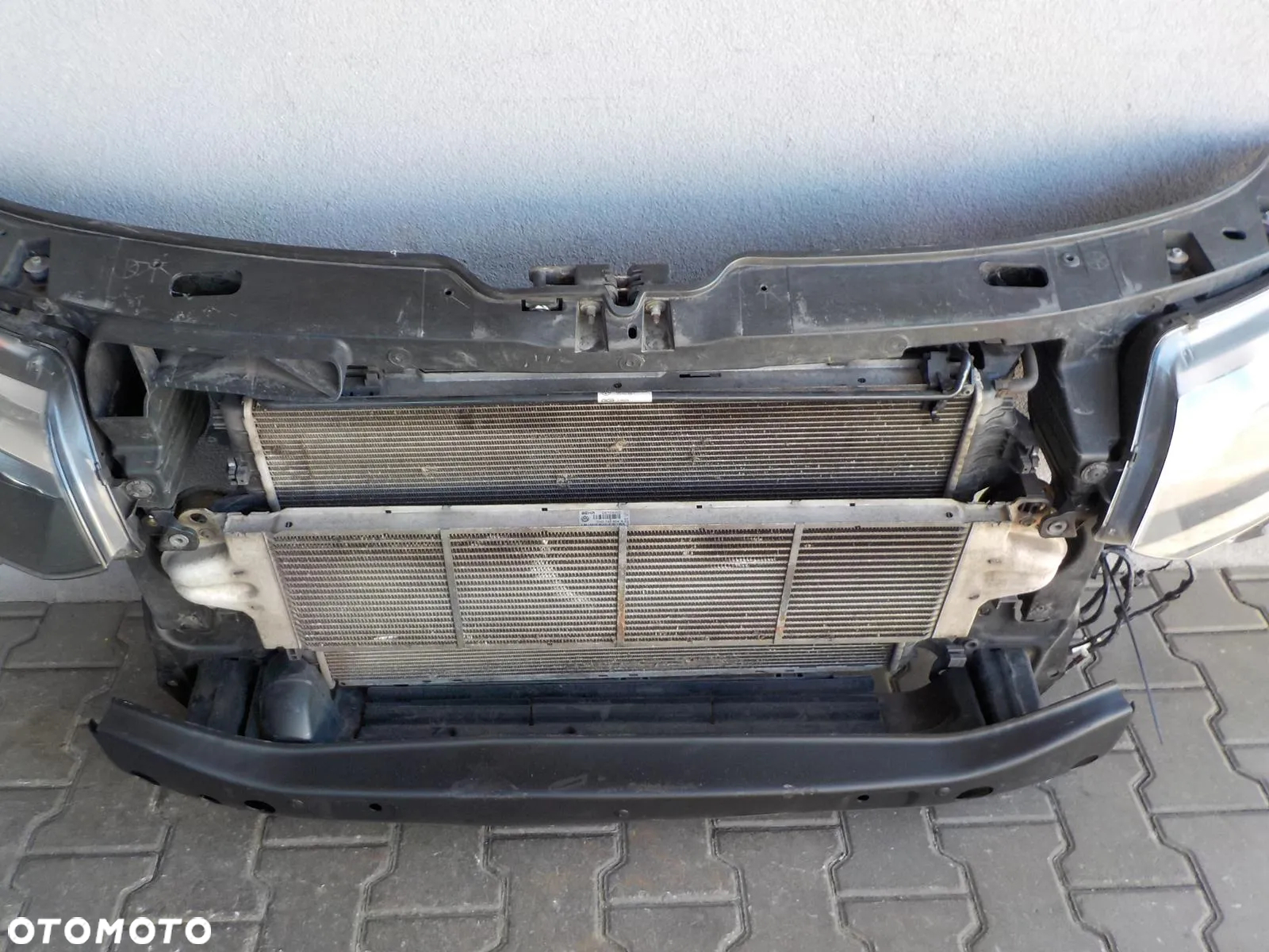 VW T5 LIFT KOMPLETNY PRZÓD PAS PRZEDNI WZMOCNIENIE CHŁODNICE LAMPY - 4