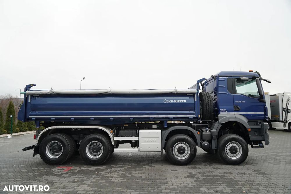 MAN TGS 41.480 / 8x6 / BASCULANĂ SPATE / MANUAL / NOU NOU / KH-KIPPER / - 18