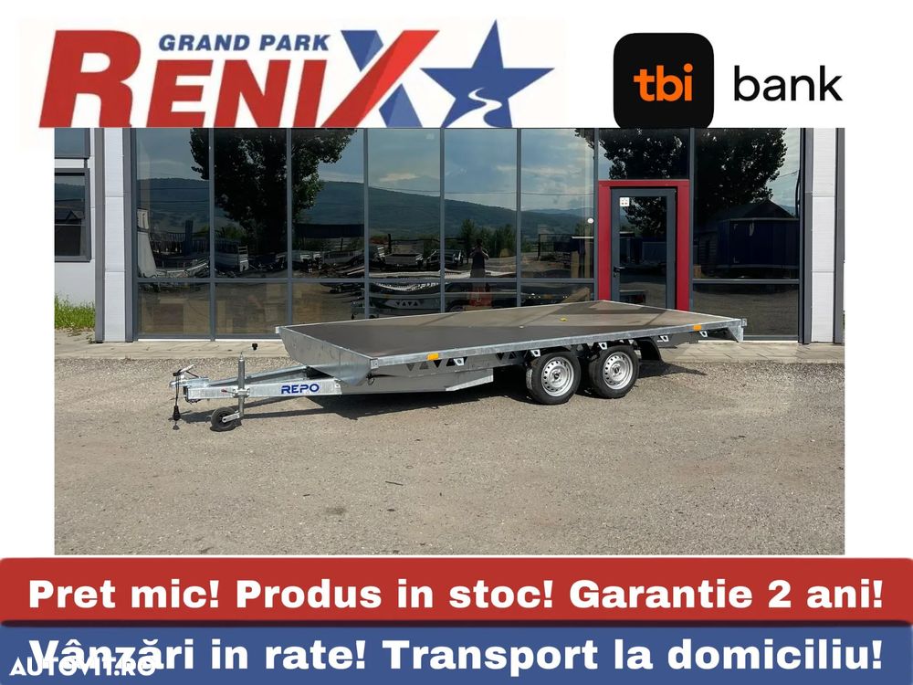 REPO Remorca /Platforma transport auto 4m/2m 750kg - 1