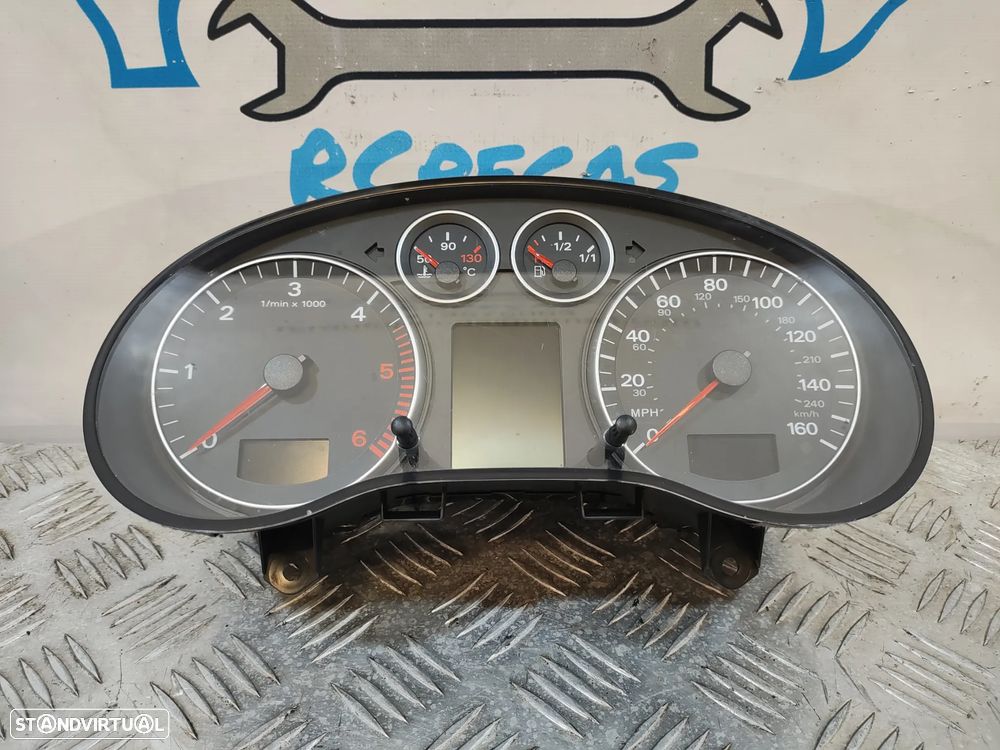 QUADRANTE MOSTRADOR PAINEL INSTRUMENTOS AUDI A3 8P 8P1 FASE II 2 SLINE S-LINE S LINE 8P0920981F 8P0920981 - 6