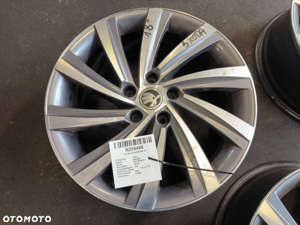 FELGA ALUMINIOWA 18 SKODA OCTAVIA IV 5E3601025H - 1