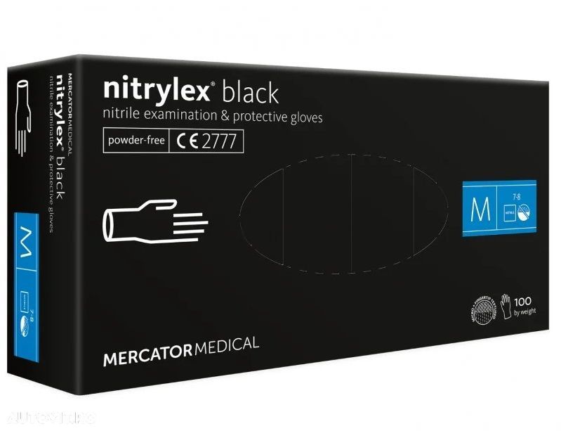 Set manusi Nitrylex Basic marime M, 100 buc. - 1