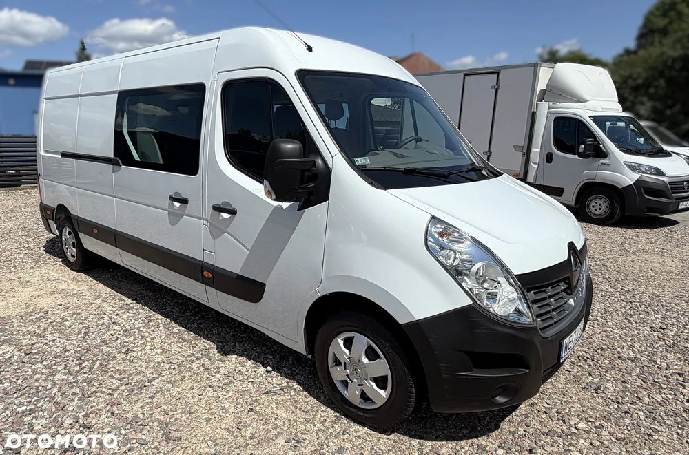 Renault MASTER MAXI L3H2 DOKA 7os. ORYGINAŁ CARPOL VAN MINIBUS Duża Ładowność 1205kg Zabudowa paki+ półki modułowe Bott, Trwały MOCNY SILNIK 2.3dCi 130KM Rozrząd na Łańcuchu! Zabudowa z wnęką na transport el. do 3700mm! Niski udokumentowany przebieg tylko 107tys.km SERWIS ASO RENAULT - 5