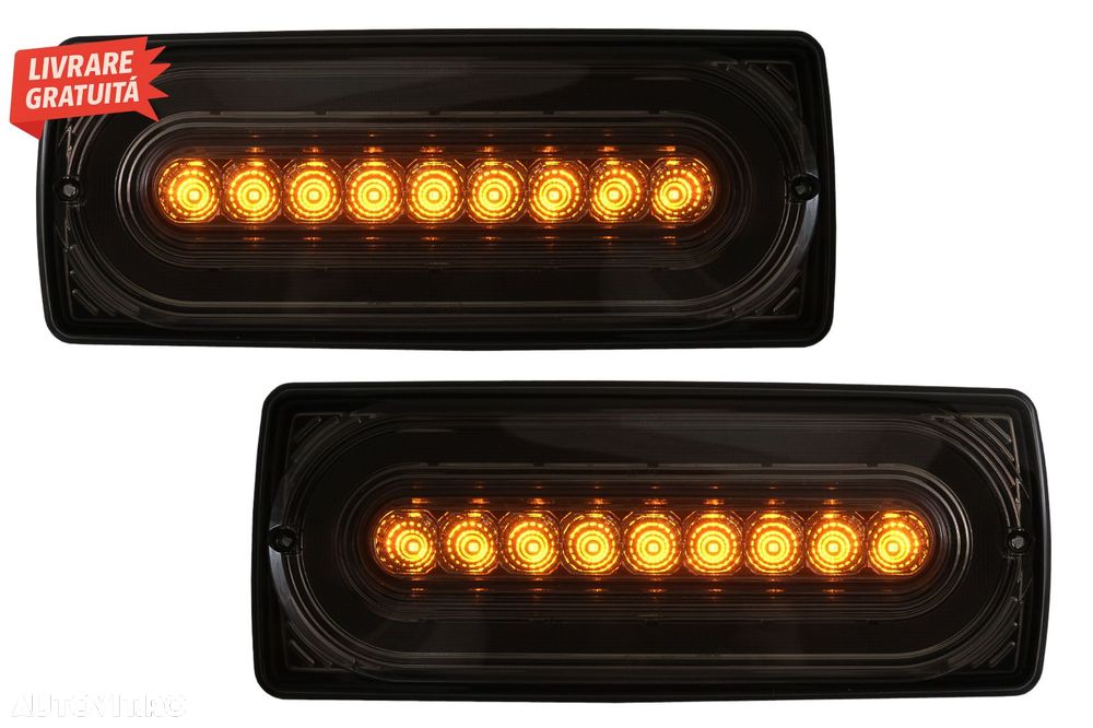 Stopuri Full LED Mercedes W463 G-Class (1989-2017) Semnal Secvential Dinamic Fumur- livrare gratuita - 10