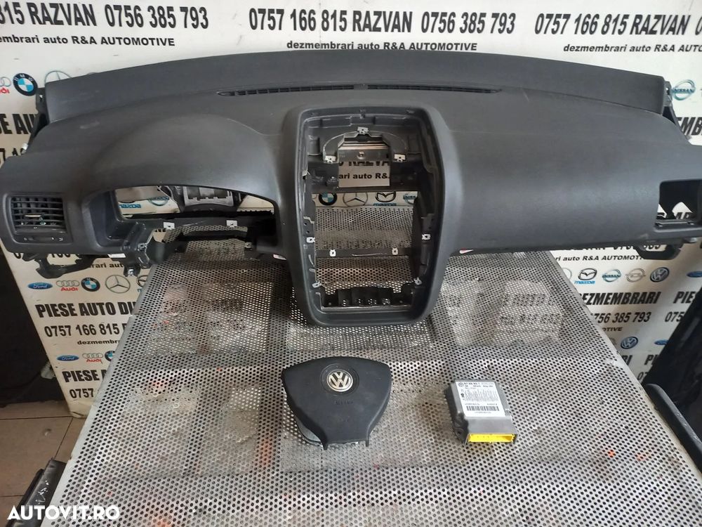Plansa Bord Kit Airbag Vw Golf 5 Combi Break Variant Jetta Volan Stanga Europa Motor 1.4 Tsi CAX Cu - 3