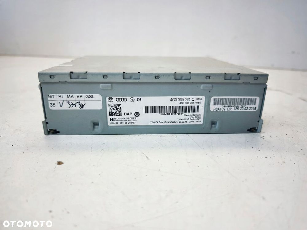 TUNER MODUŁ RADIOWY RADIA AUDI A4 B8 A5 8T Q5 8R A6 A7 LIFT 4G0035061Q - 2