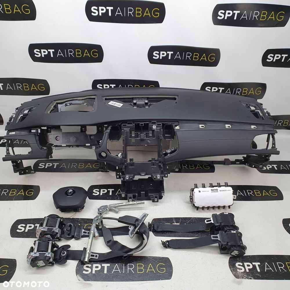 RENAULT TALISMAN DESKA ROZDZIELCZA KONSOLA KOKPIT PODUSZKI AIRBAG AIR BAG PASY KIT SET - 1