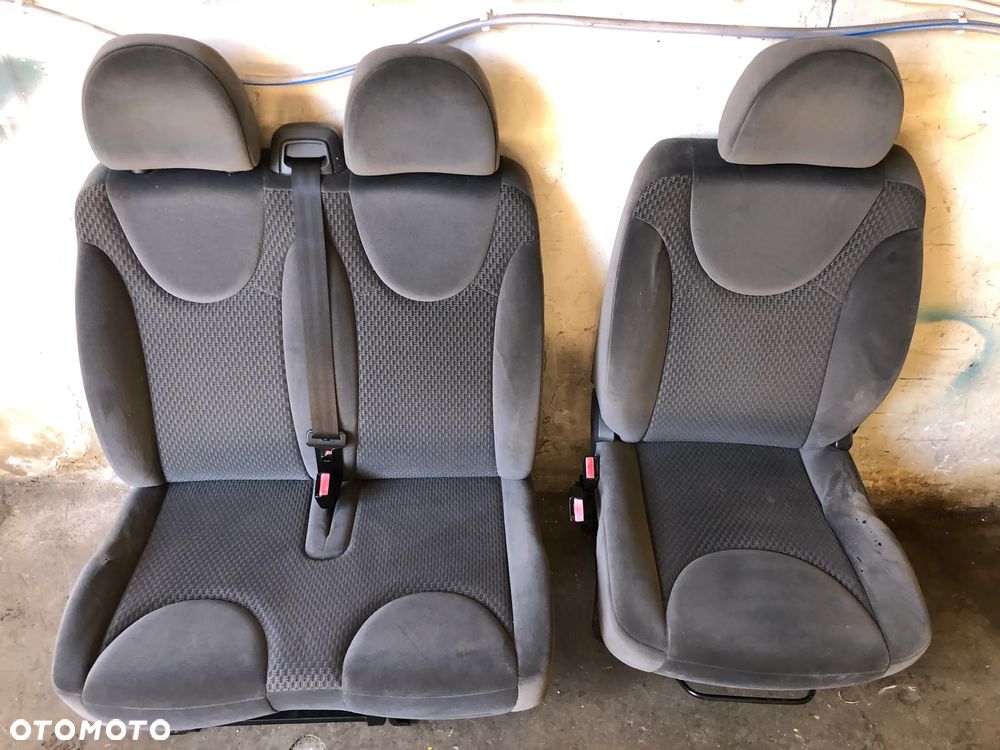 JUM-2 - Kanapa Siedzenia Pierwszy Rząd Fotel Kierowcy 3 Osoby Citroen Jumpy Fiat Scudo Peugeot Expert - Wysyłka - 2