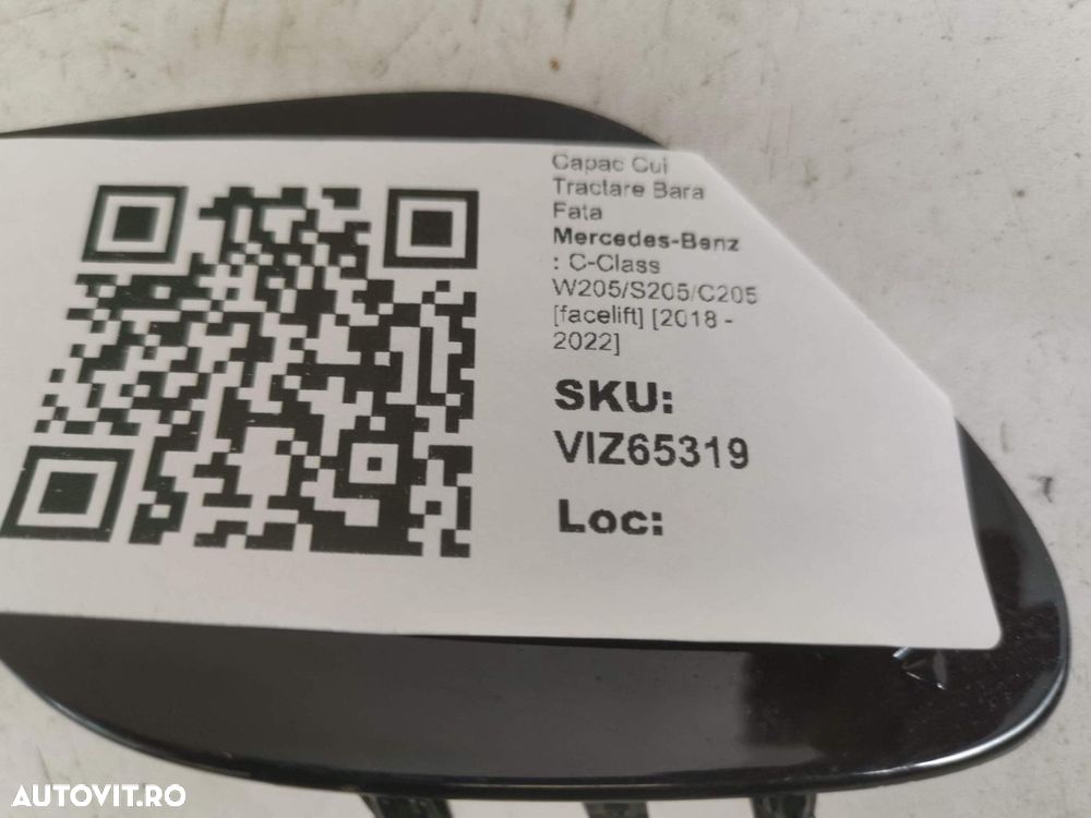 Capac Cui Tractare Bara Fata Mercedes-Benz  C-Class W205/S205/C205 [fa - 4