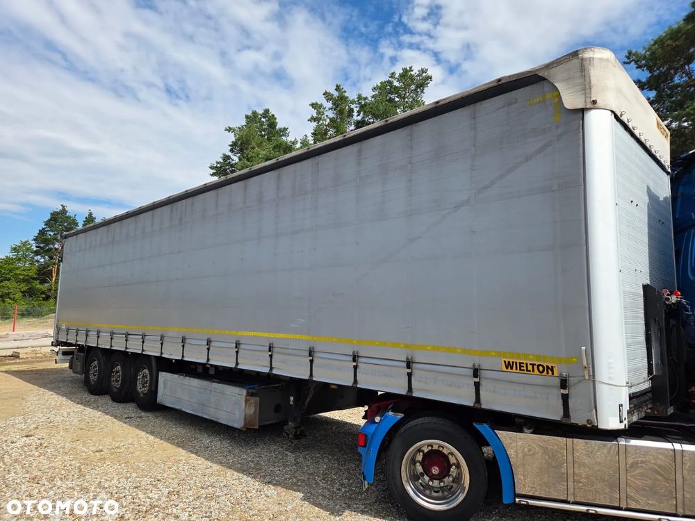 Wielton NS3 / FIRANKA / ZSUWANY DACH / PODNOSZONA OŚ / - 2