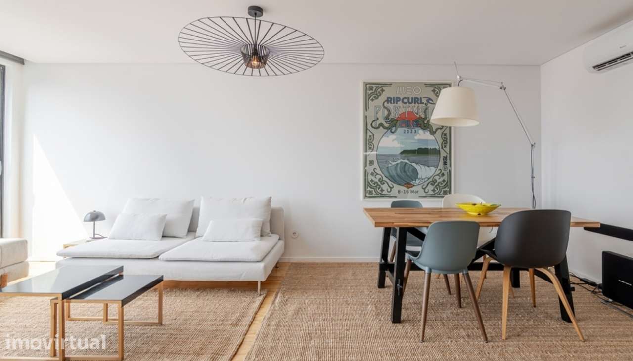 Apartamento T2 com vista rio para arrendar centro de Leça da Palmeira - Grande imagem: 3/22