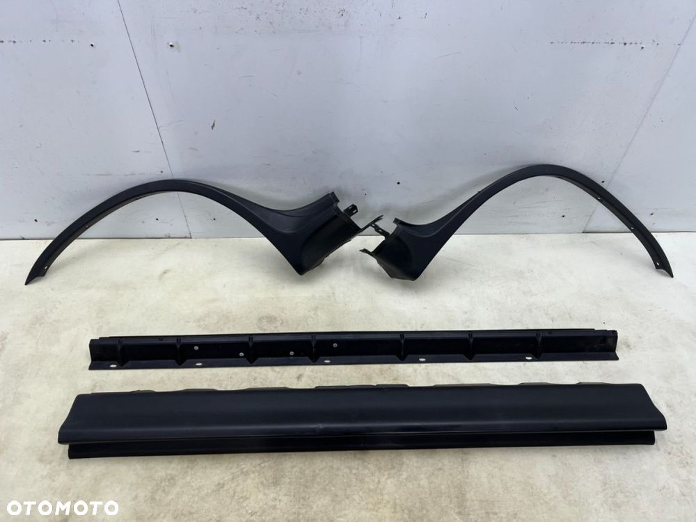 Nakładka progu BMW X5 I E53 99-06r. PRAWA listwa progowa nakładka błotnika ślizg mocowanie KOMPLET - 1