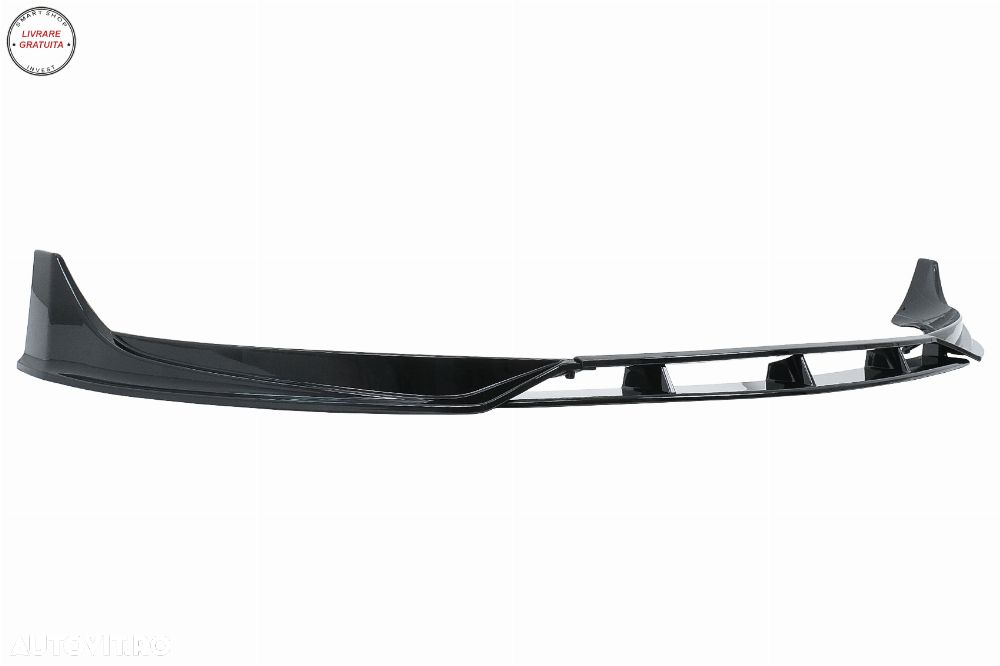 Prelungire Bara Fata Tesla Model 3 (2017-2022) Negru Lucios- livrare gratuita - 3