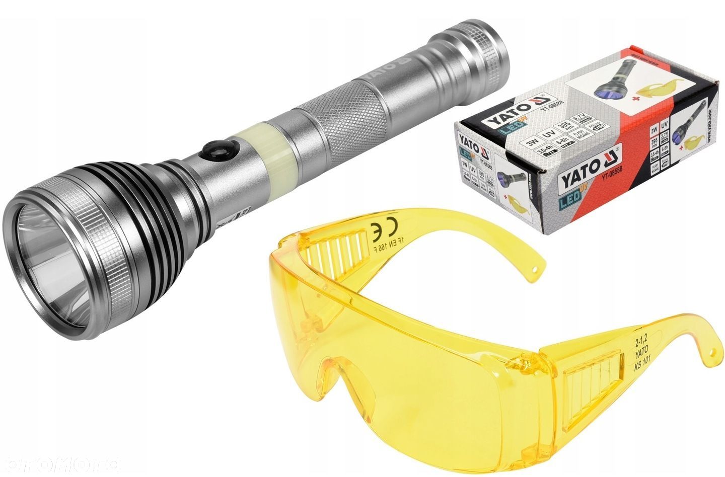 ZESTAW PROFESJONALNY LATARKA UV LED  OKULARY TESTER KLIMATYZACJI YT-08588 - 1