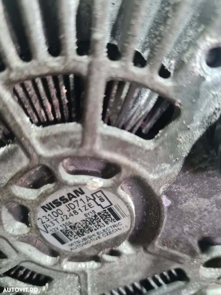 Alternator Nissan Qashqai 2.0 D 2007 - 2010 150CP 1995CC M9R (875) Diesel 23100 - 6