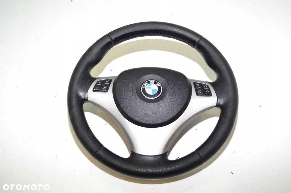 BMW E90 E87 KIEROWNICA SKÓRA MULTIFUNKCJA AIRBAG PODUSZKA SPORT - 1
