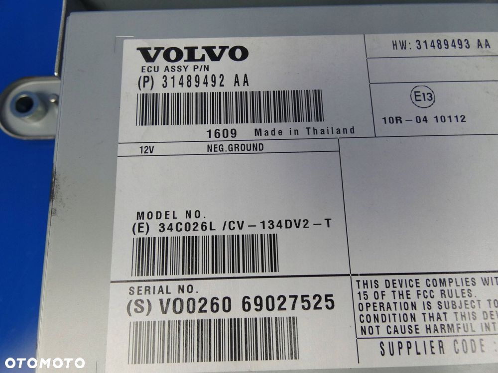 VOLVO S60 II V60 I XC60 S80 WZMACNIACZ AUDIO - 2